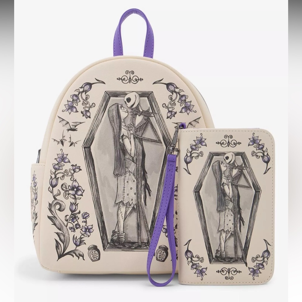 Loungefly The Nightmare Before Christmas Jack & Sally Coffin Set